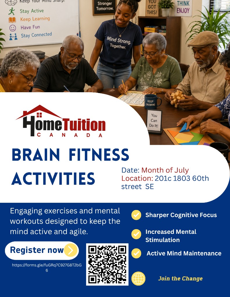 Brain Fitness Activities flyer