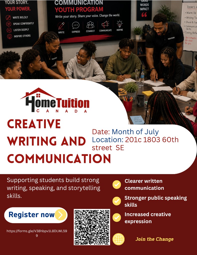 Creative Writing and Communication flyer