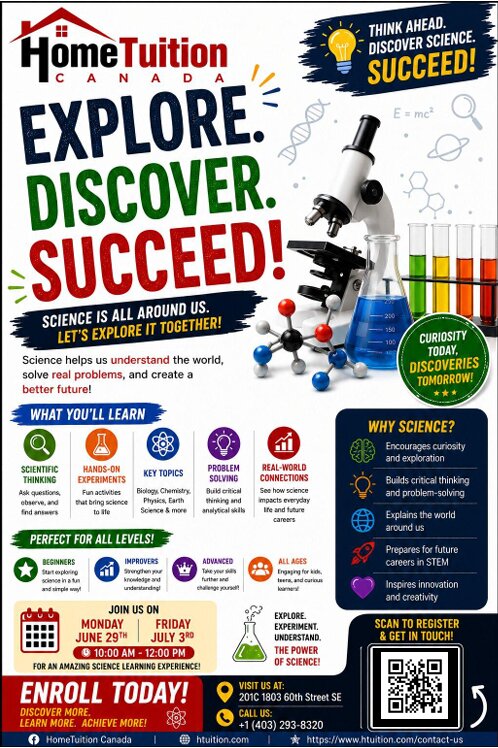 Science Exploration flyer